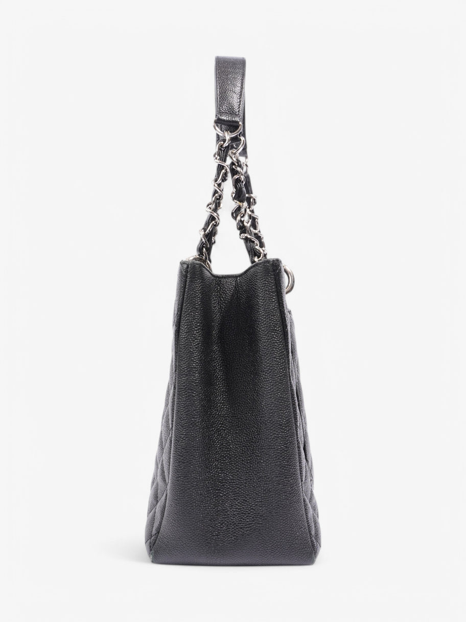 Chanel Grand Shopping Tote Black Caviar Leather Image 3