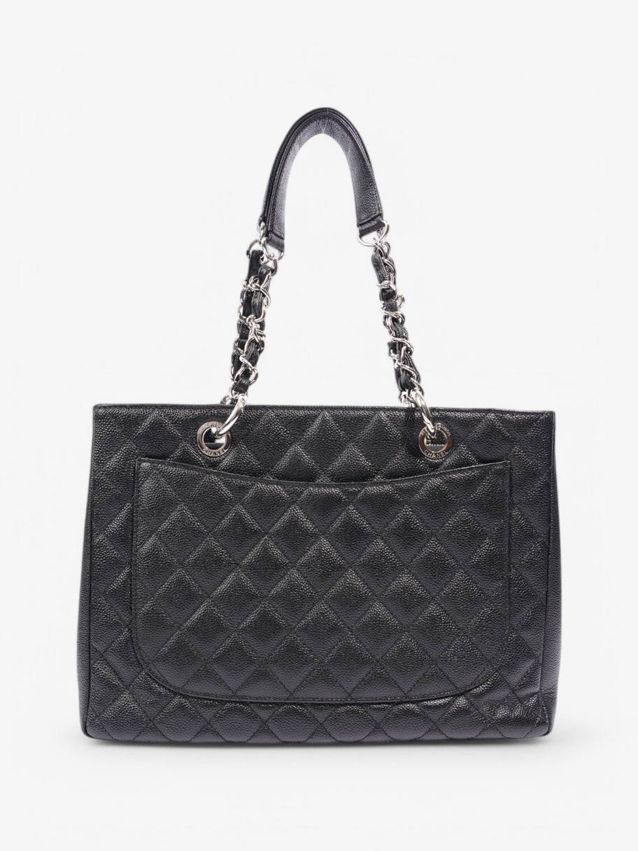 Chanel Grand Shopping Tote Black Caviar Leather Image 4