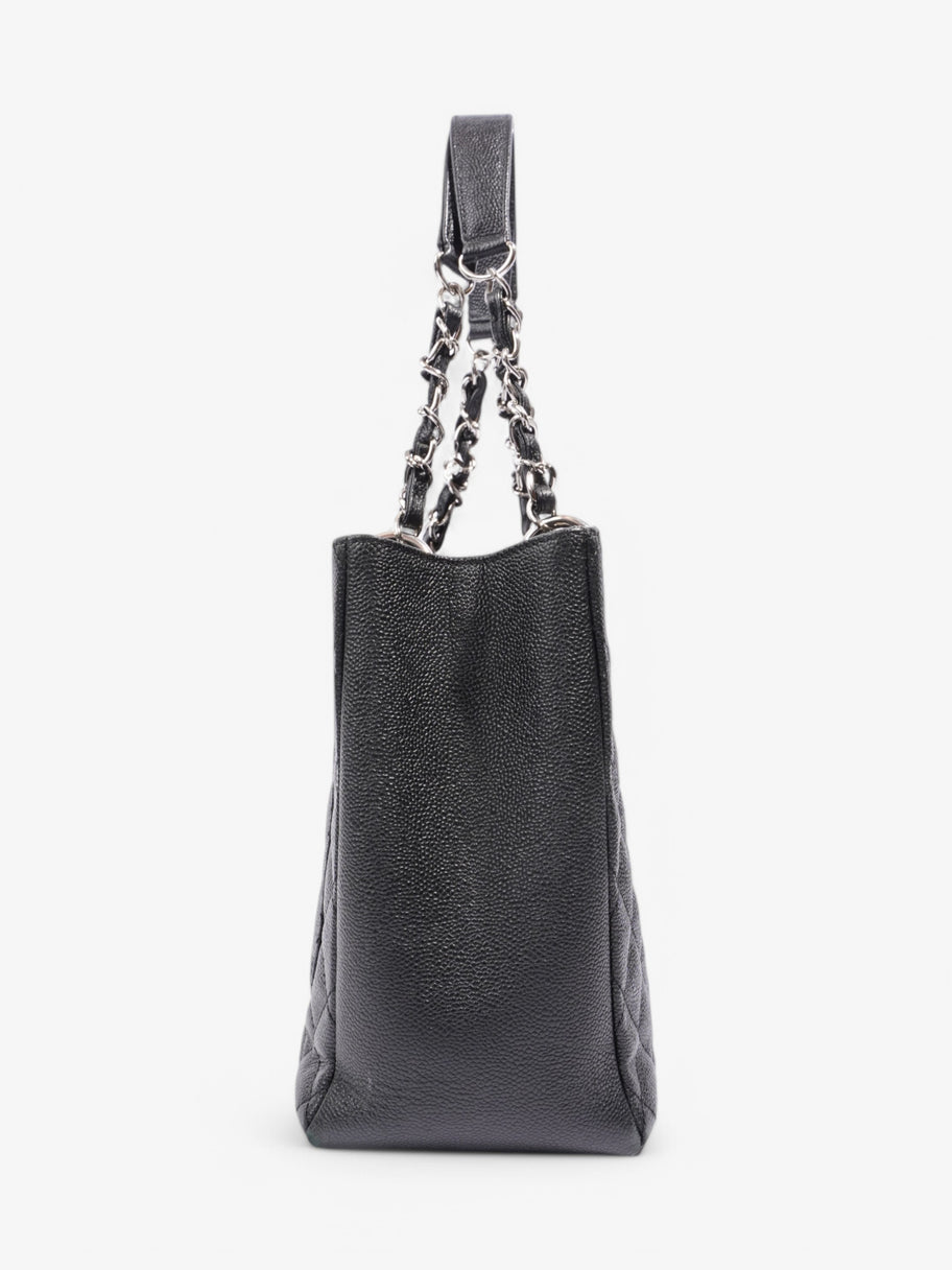 Chanel Grand Shopping Tote Black Caviar Leather Image 5