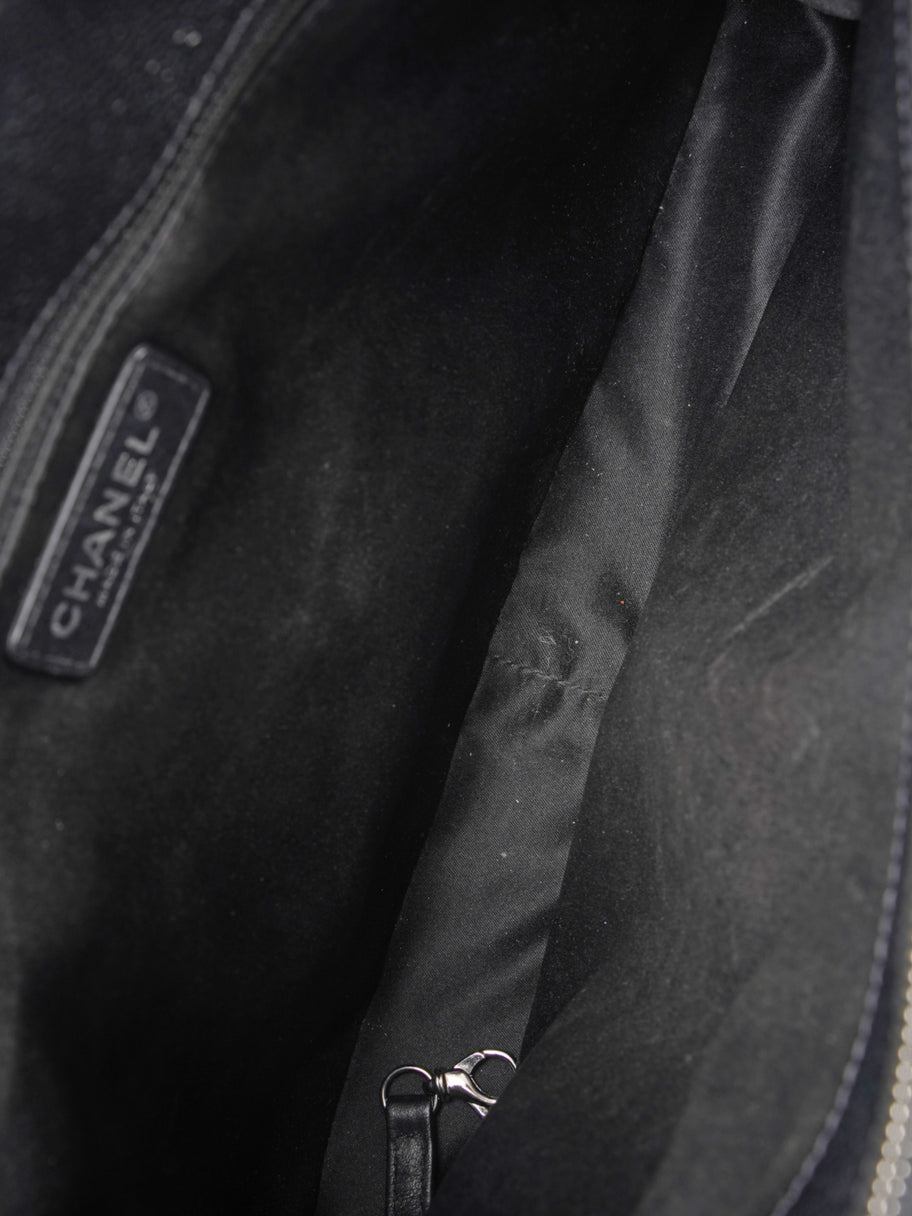 Chanel Grand Shopping Tote Black Caviar Leather Image 9