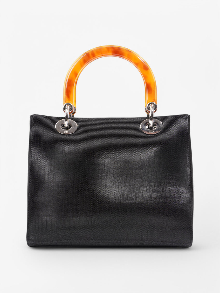 Christian Dior Lady Dior  Black Canvas Image 4