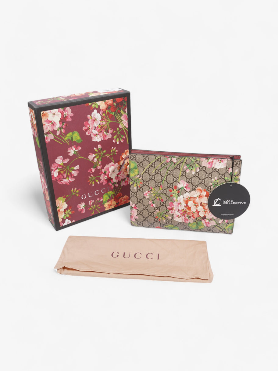 Gucci Cosmetic Case GG Supreme / GG Bloom / Antique Rose Coated Canvas Large Image 8