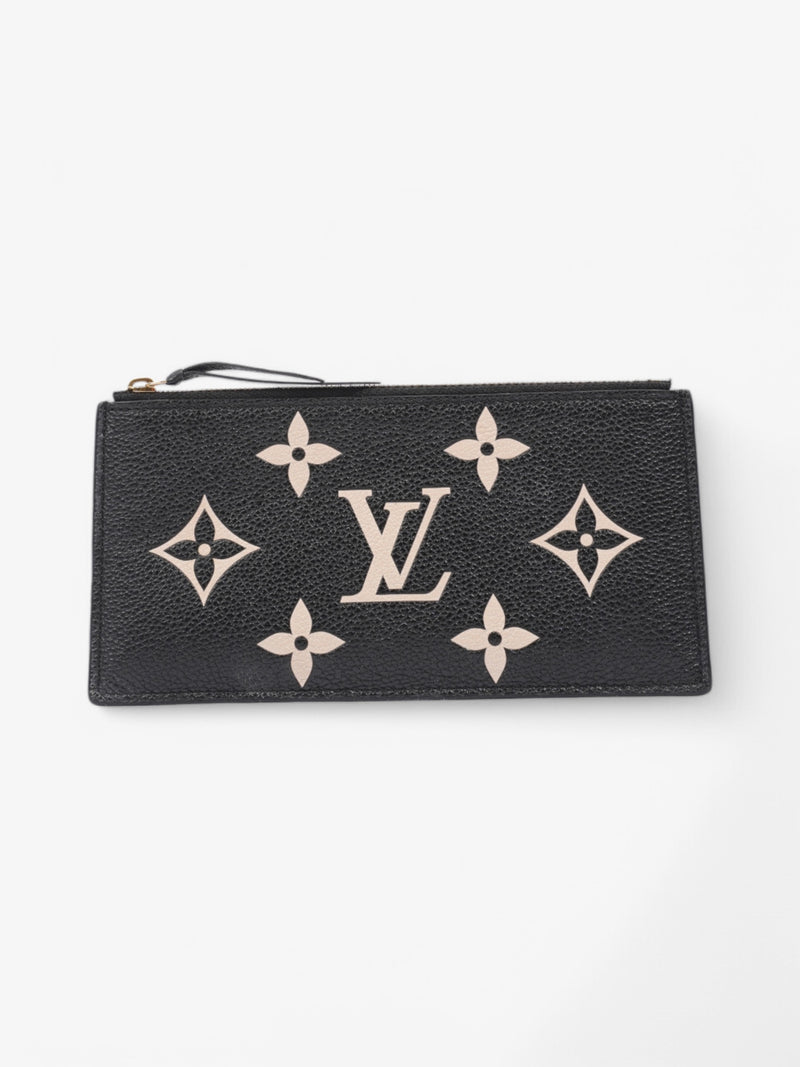  Louis Vuitton Pochette Fèlicie Pouch Black / Beige  Leather