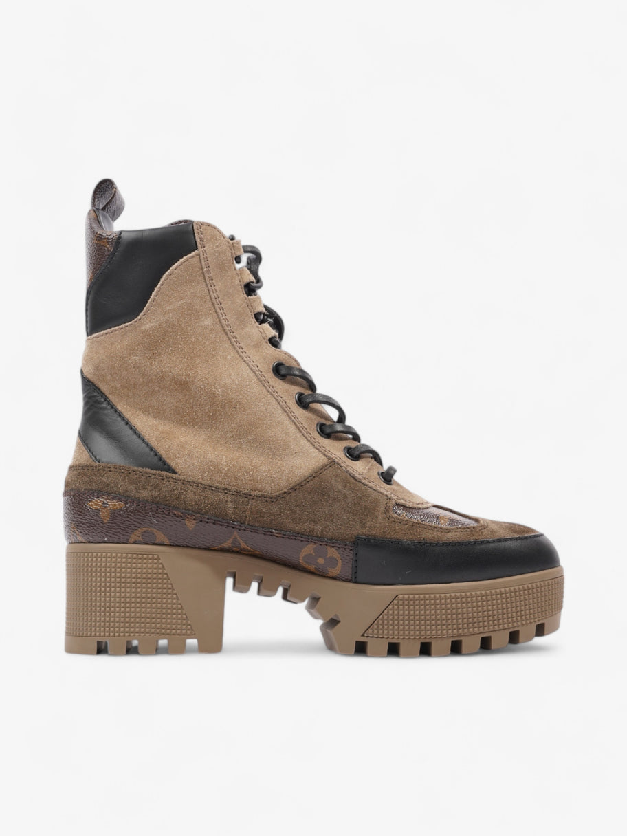 Louis Vuitton Laureate Desert Boots Beige  / Brown / Black Suede EU 37 UK 4 Image 4