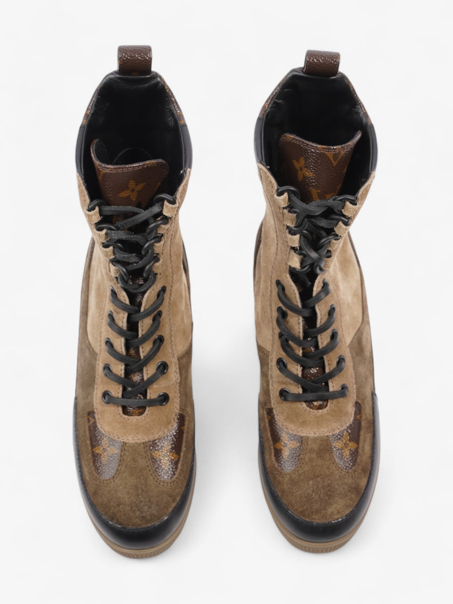 Louis Vuitton Laureate Desert Boots Beige  / Brown / Black Suede EU 37 UK 4 Image 8