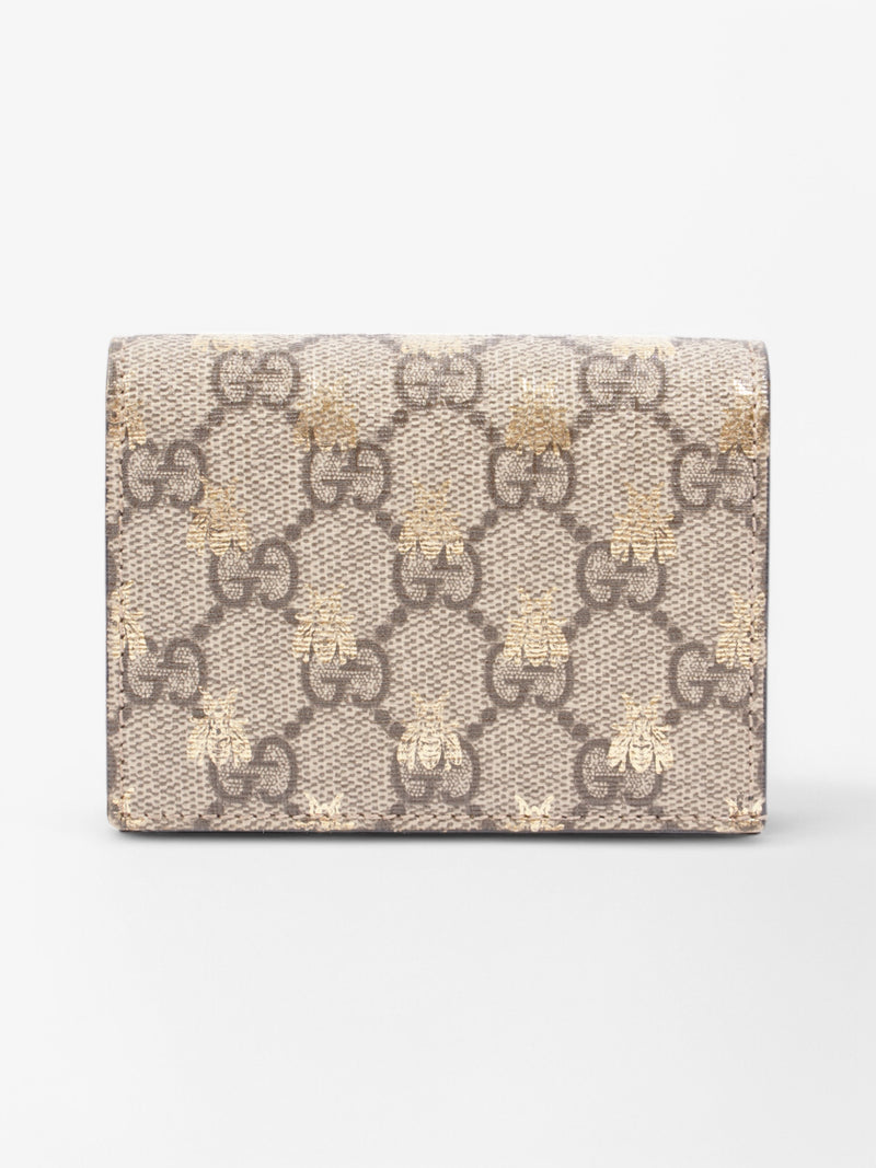  Gucci Bi-Fold Wallet Supreme / Gold Coated Canvas