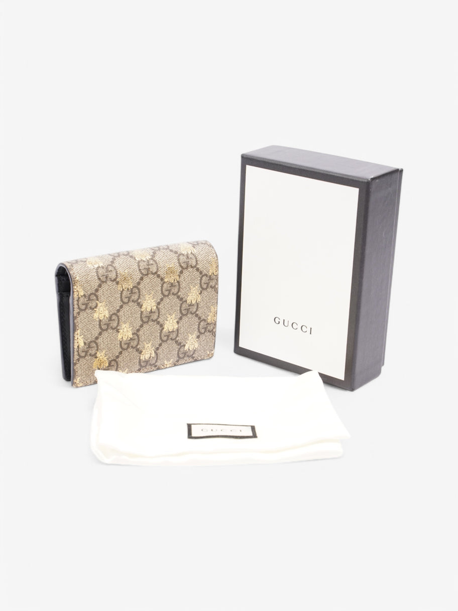 Gucci Bi-Fold Wallet Supreme / Gold Coated Canvas Image 6