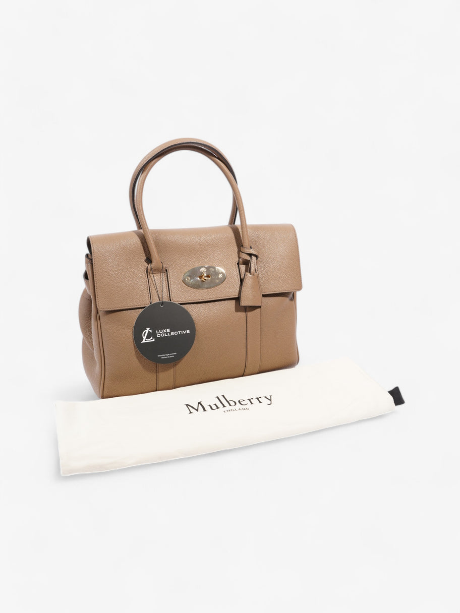 Mulberry Bayswater Dark Beige Grained Leather Image 9