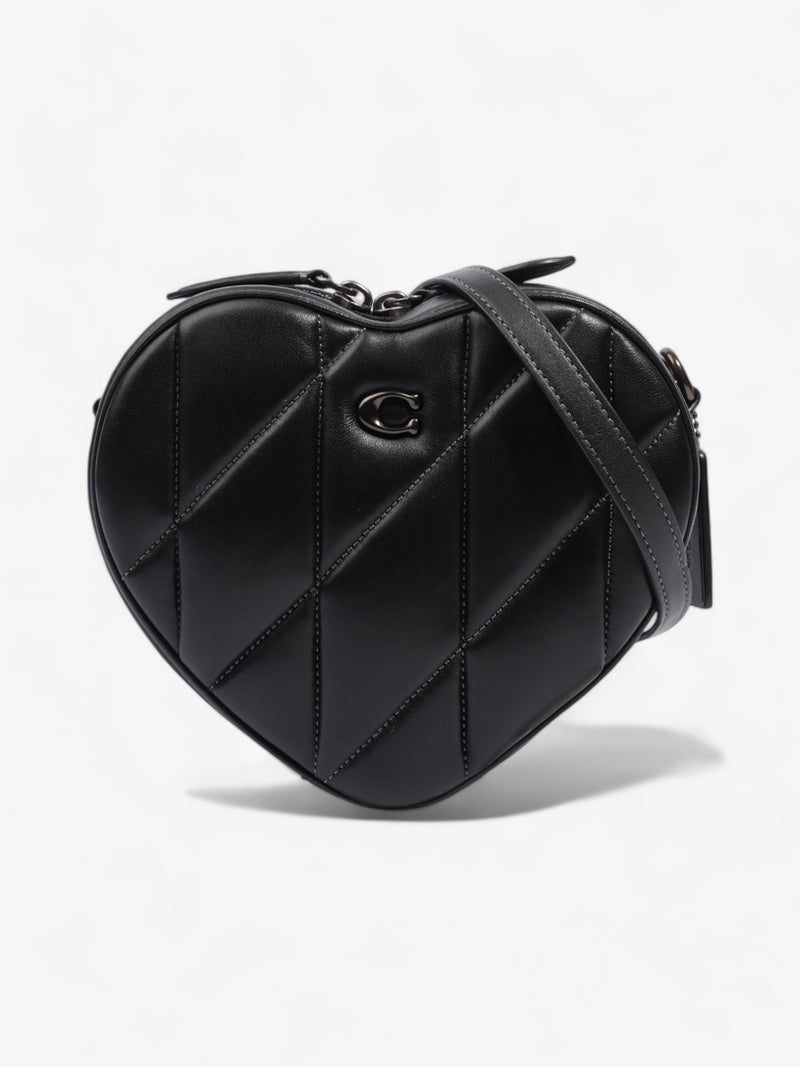  Coach Coach Quilted Heart Bag - Black