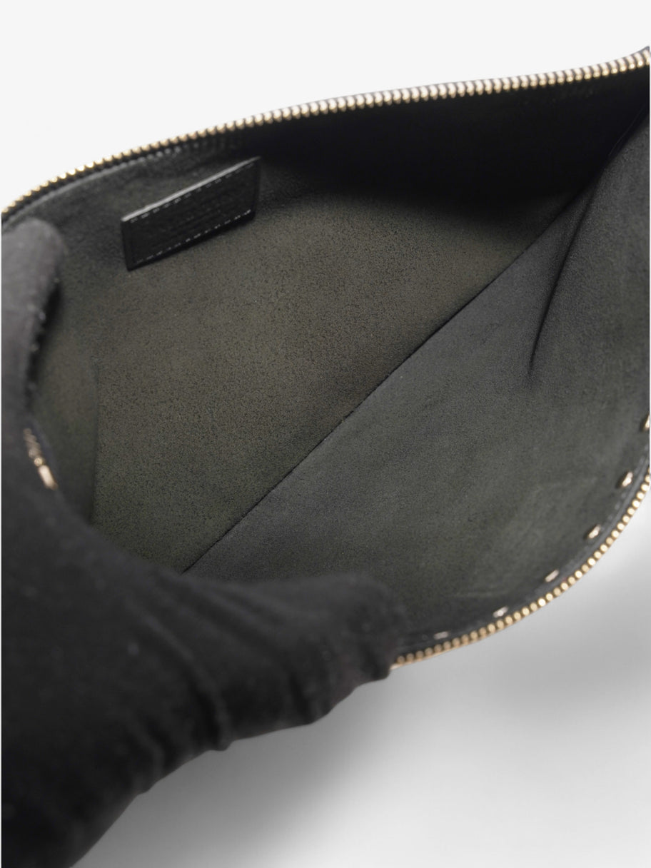 Valentino Rockstud Clutch Black Calfskin Leather Image 7