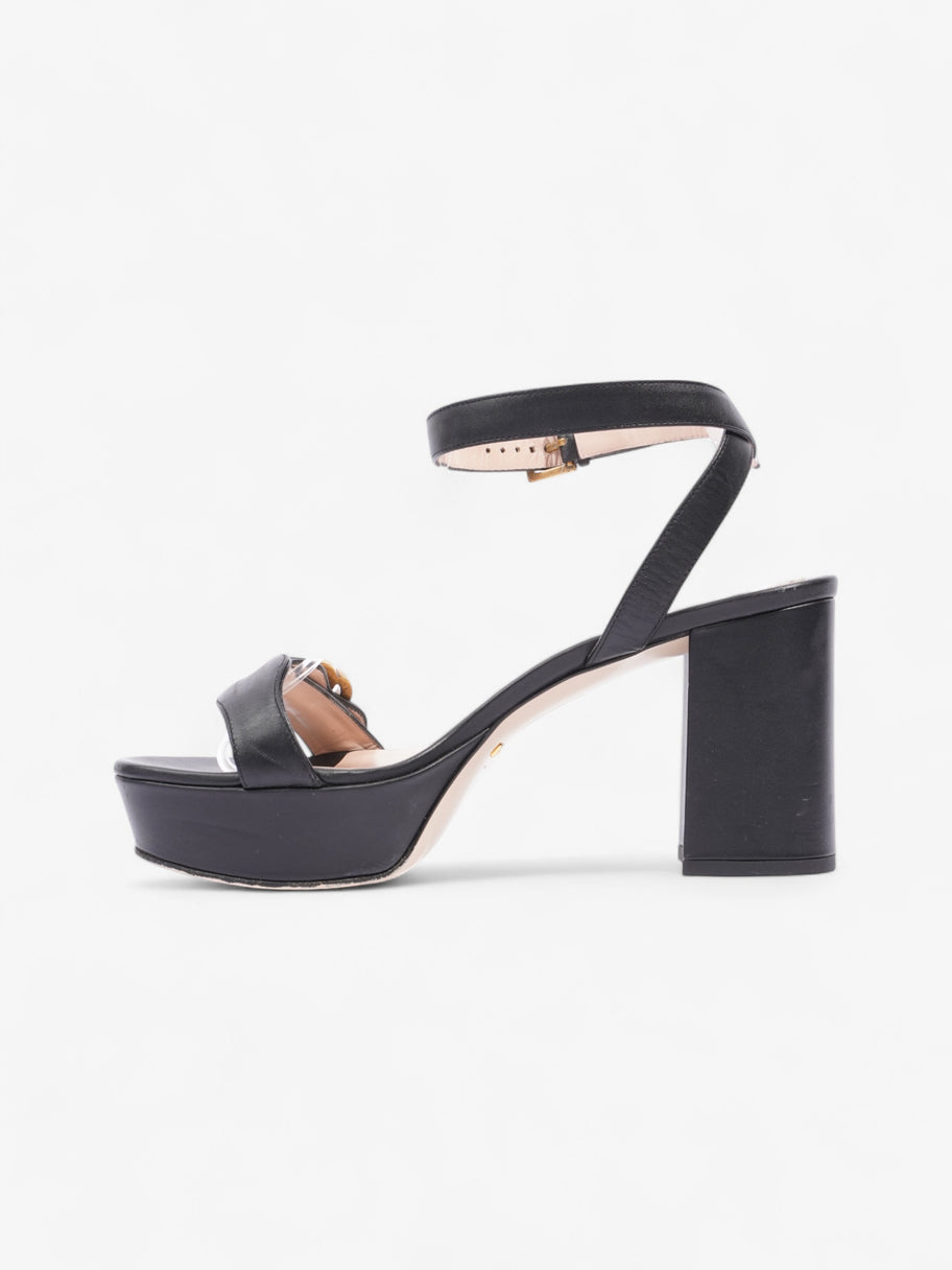 Gucci GG Marmont Platform sandals 80 Black Leather EU 38 UK 5 Image 3