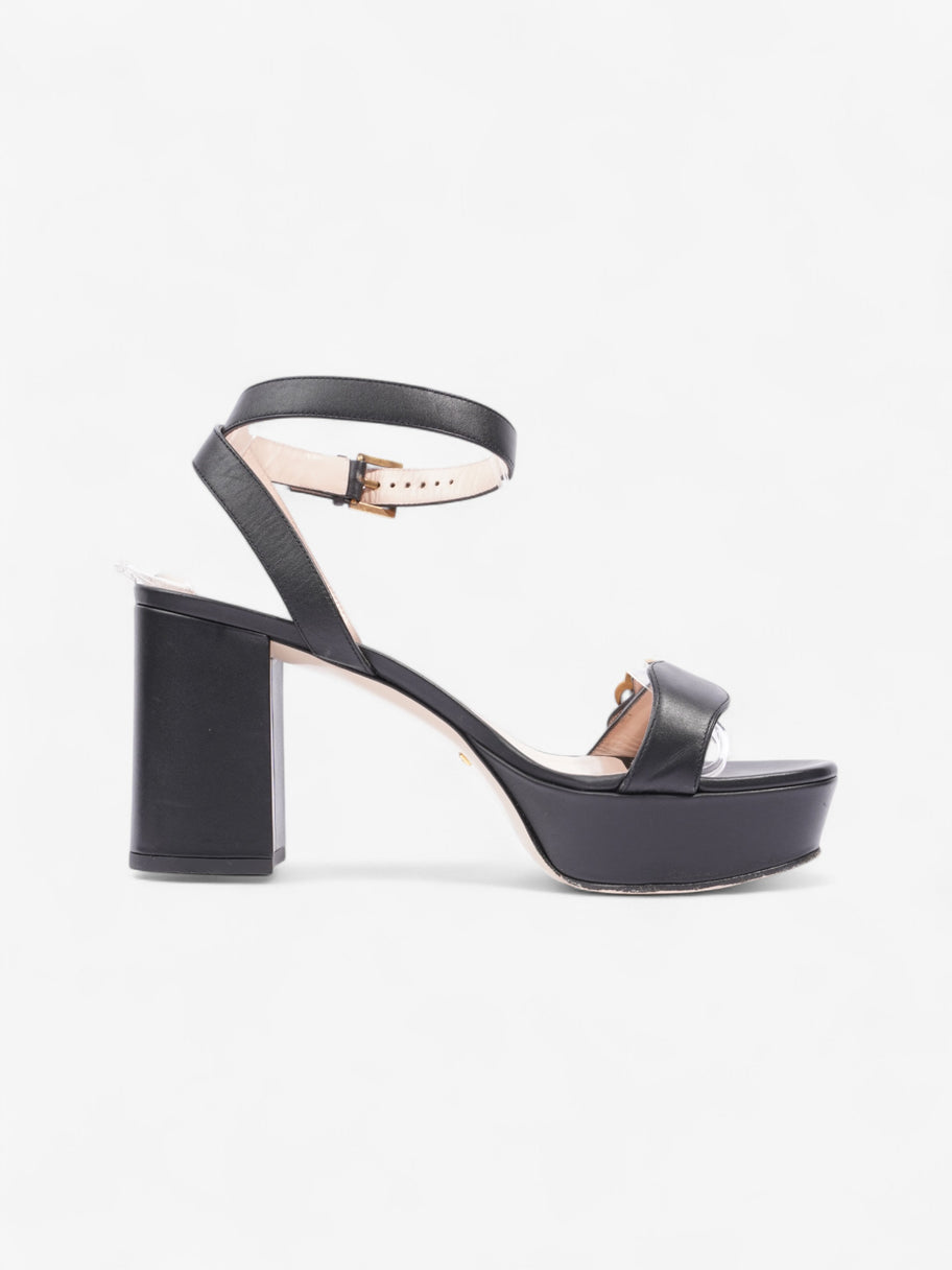 Gucci GG Marmont Platform sandals 80 Black Leather EU 38 UK 5 Image 4