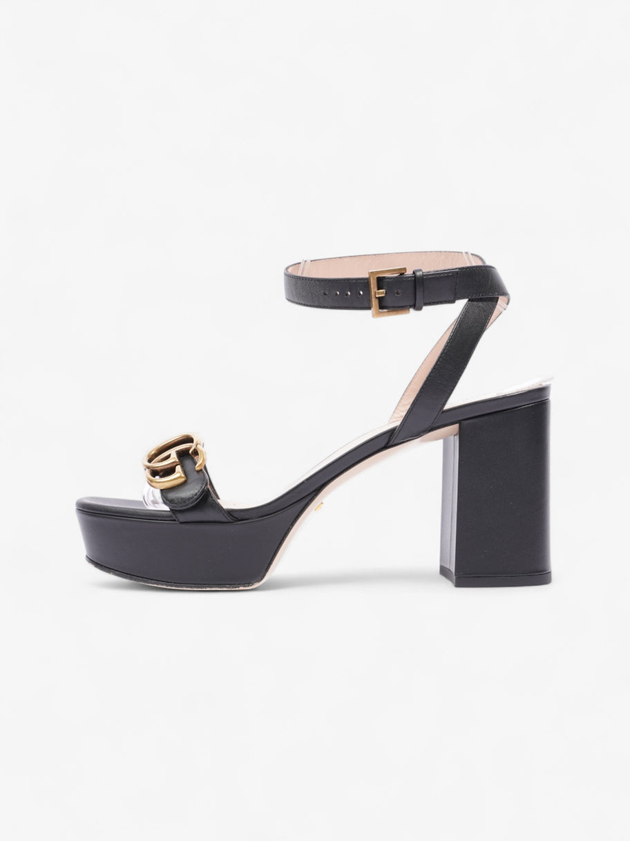 Gucci GG Marmont Platform sandals 80 Black Leather EU 38 UK 5 Image 5