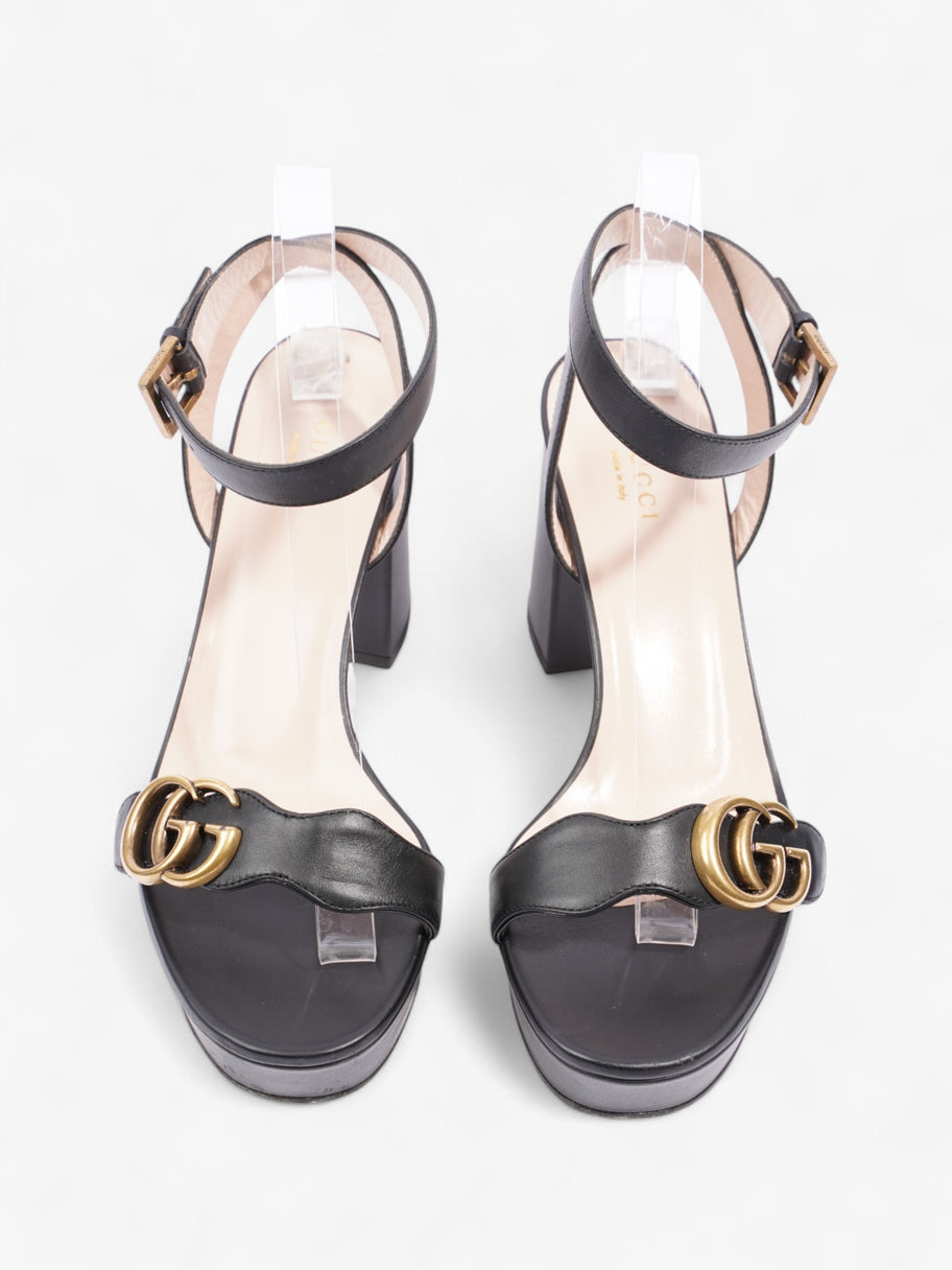 Gucci GG Marmont Platform sandals 80 Black Leather EU 38 UK 5 Image 8