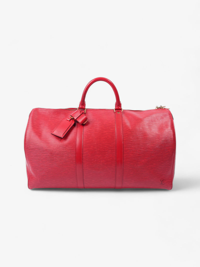  Louis Vuitton Keepall Red Epi Leather 50