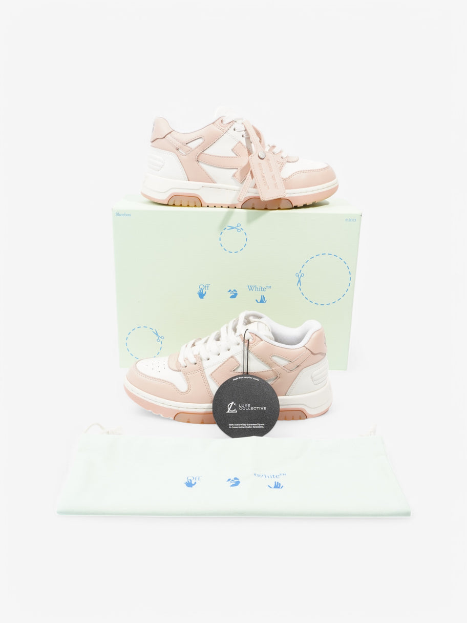 Off White Out Of Office Sneakers White  / Pink Leather EU 37 UK 4 Image 10