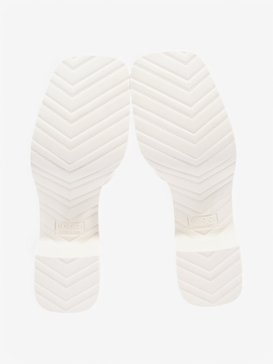 Gucci Logo Rubber Platform Sandals 50 White  Rubber EU 37 UK 4 Image 7