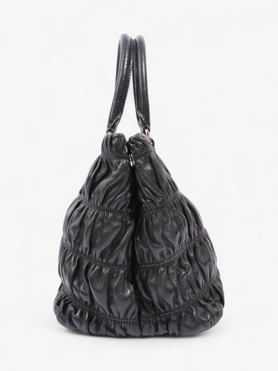 Prada Handbag Black Leather Image 3