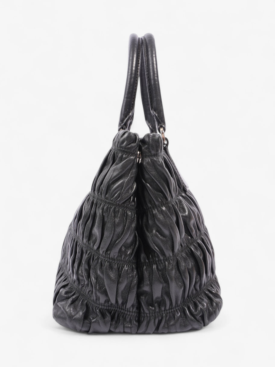 Prada Handbag Black Leather Image 5