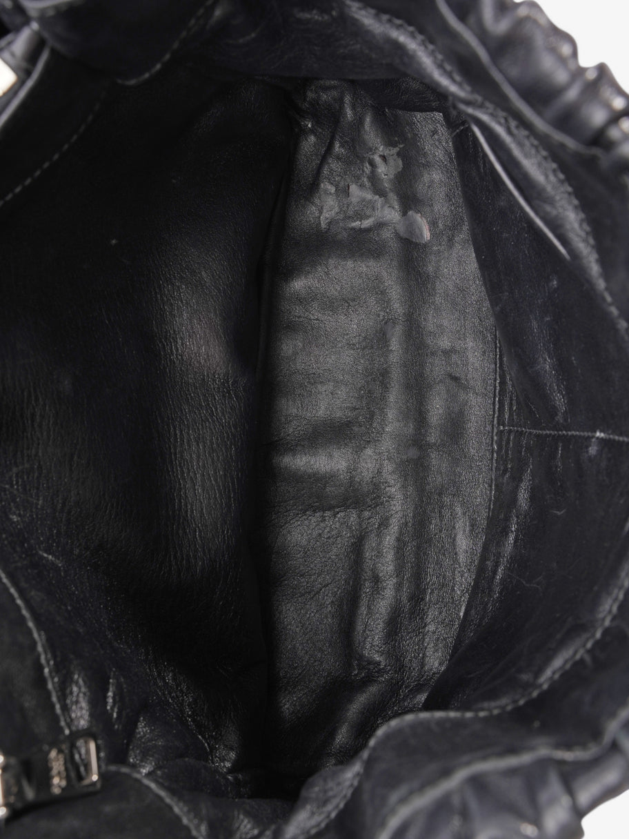 Prada Handbag Black Leather Image 8
