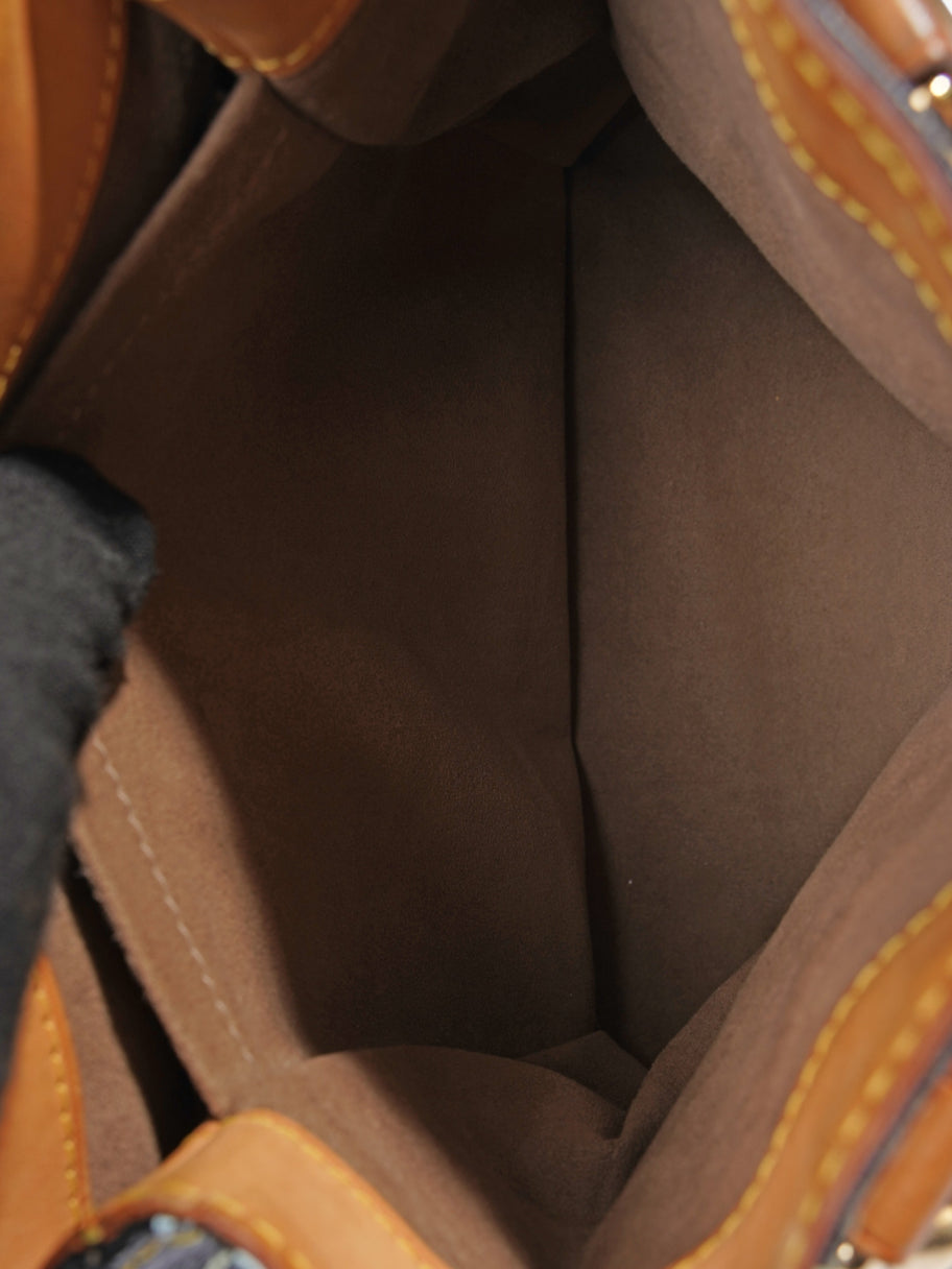 Louis Vuitton Audra Black / Multicolour Coated Canvas Image 8