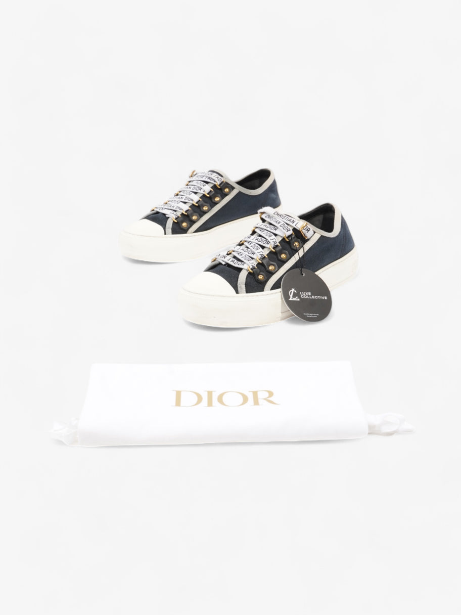 Christian Dior Walk'n'Dior Sneaker Navy / White Canvas EU 37 UK 4 Image 10