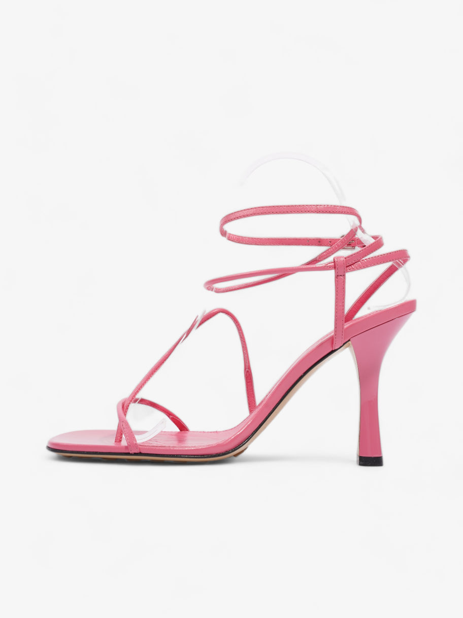 Bottega Veneta Squared Toe Strappy Sandals 80mm Milkshake Calfskin Leather EU 38.5 UK 5.5 Image 3