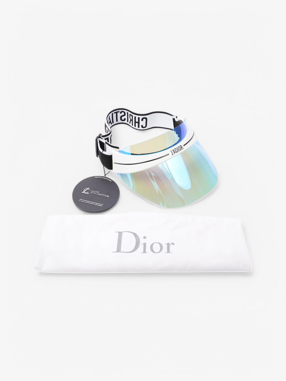 Christian Dior J'adior Sun Visor White PVC Image 9
