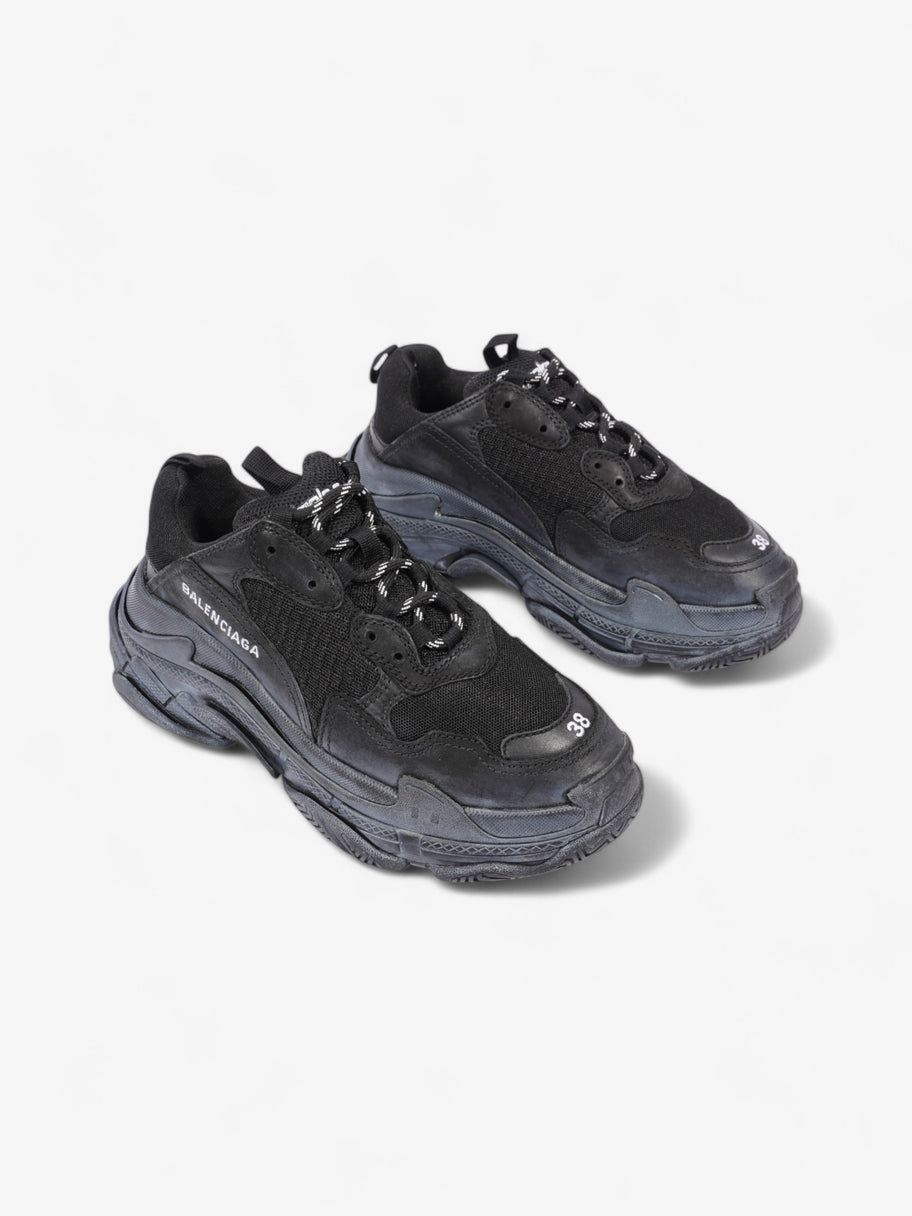 Balenciaga Triple S Black / White Mesh EU 38 UK 5 Image 2