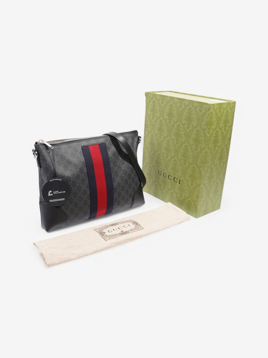 Gucci GG Supreme  Black / Navy / Red Coated Canvas Image 8