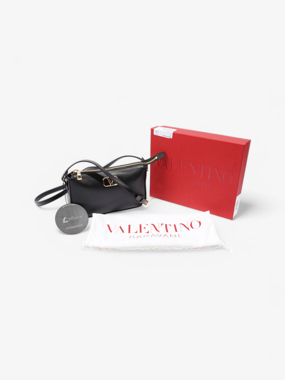 Valentino VLogo Signature Crossbody Black Calfskin Leather Mini Image 9