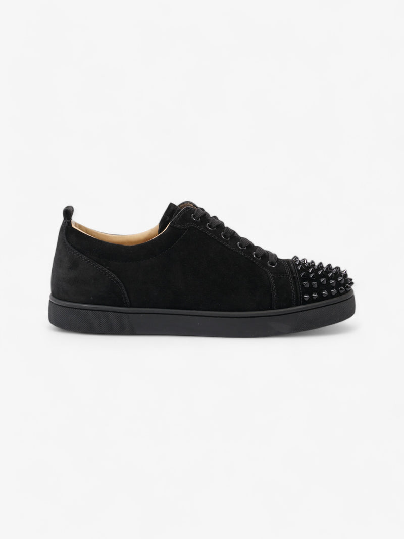  Christian Louboutin Louis Junior Spikes Black Suede EU 42 UK 8