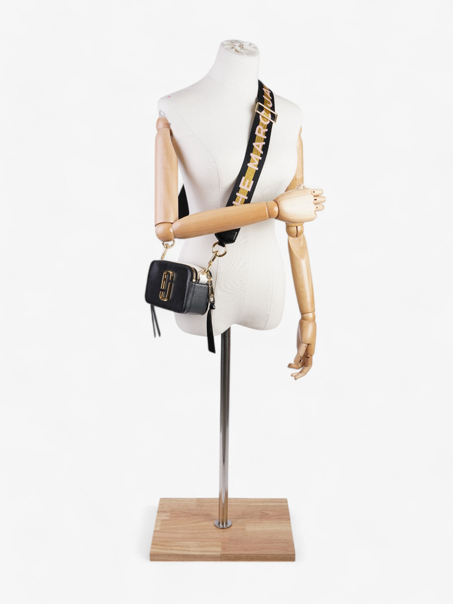 Marc Jacobs The Snapshot Bag Black / White / Grey Leather Image 2