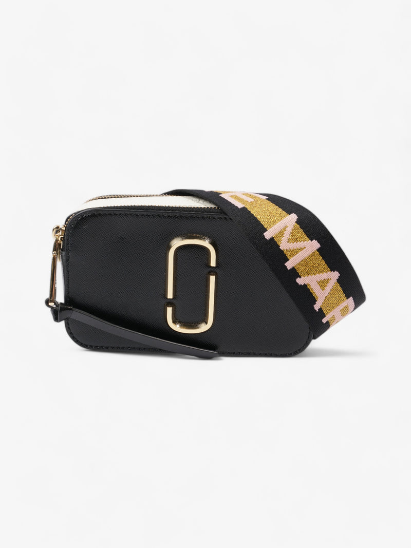  Marc Jacobs The Snapshot Bag Black / White / Grey Leather