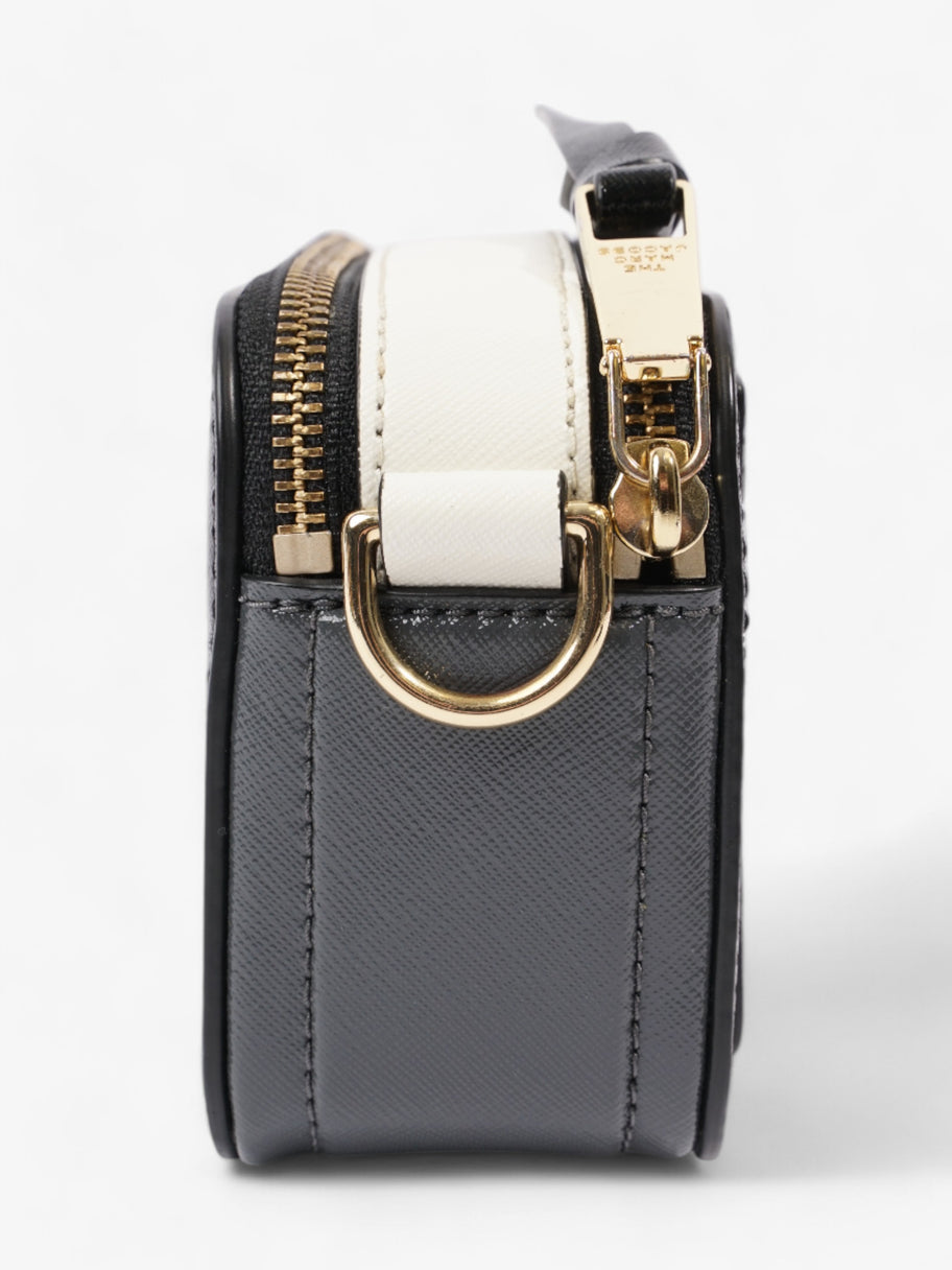 Marc Jacobs The Snapshot Bag Black / White / Grey Leather Image 3