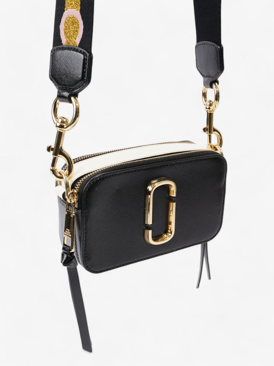 Marc Jacobs The Snapshot Bag Black / White / Grey Leather Image 7