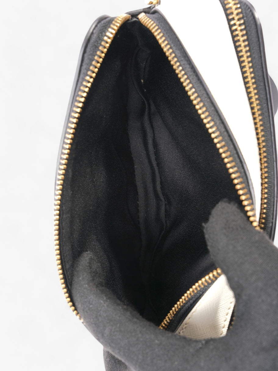 Marc Jacobs The Snapshot Bag Black / White / Grey Leather Image 8