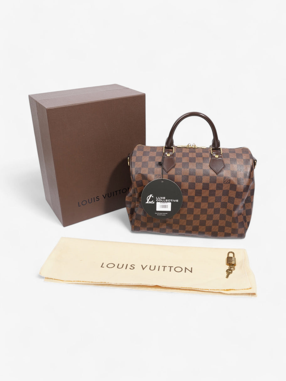 Louis Vuitton Speedy Bandoulière Damier Ebene Coated Canvas 30 Image 9
