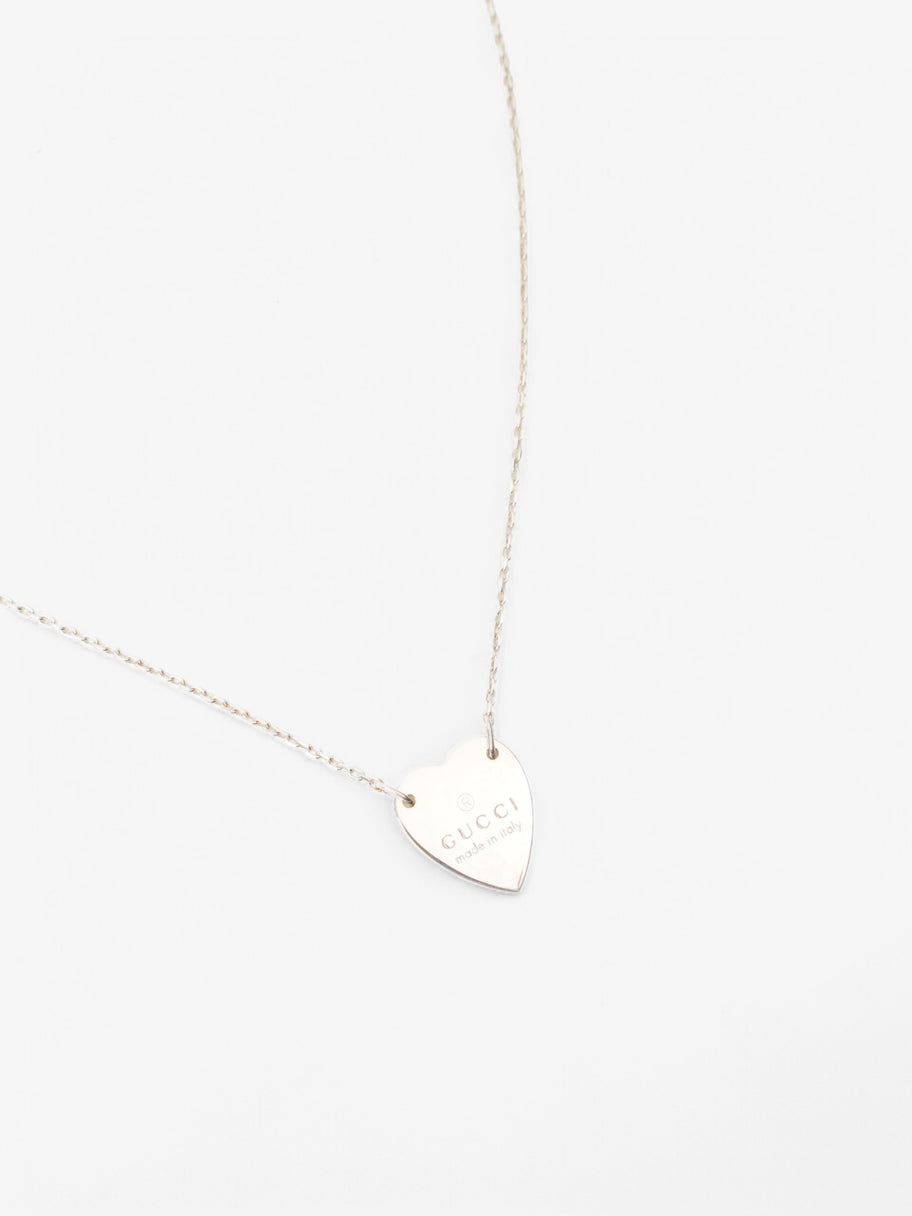 Gucci Heart Tag Necklace Silver Silver Sterling 48.3cm Image 2
