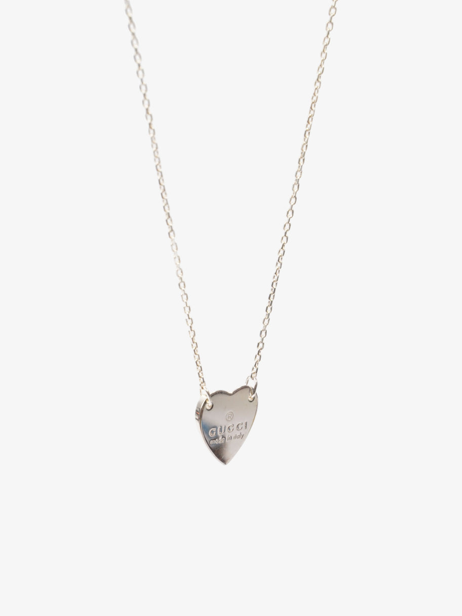 Gucci Heart Tag Necklace Silver Silver Sterling 48.3cm Image 4
