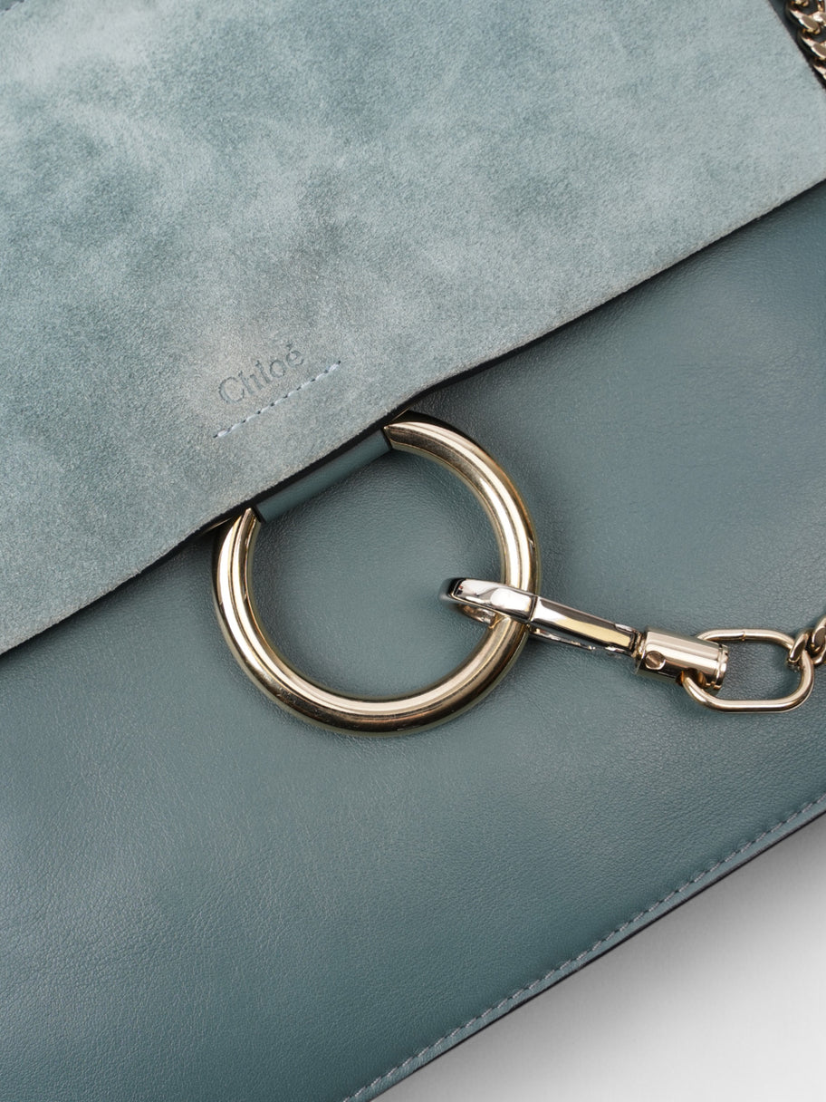 Chloe Faye Cloudy Blue Calfskin Leather Medium Image 7