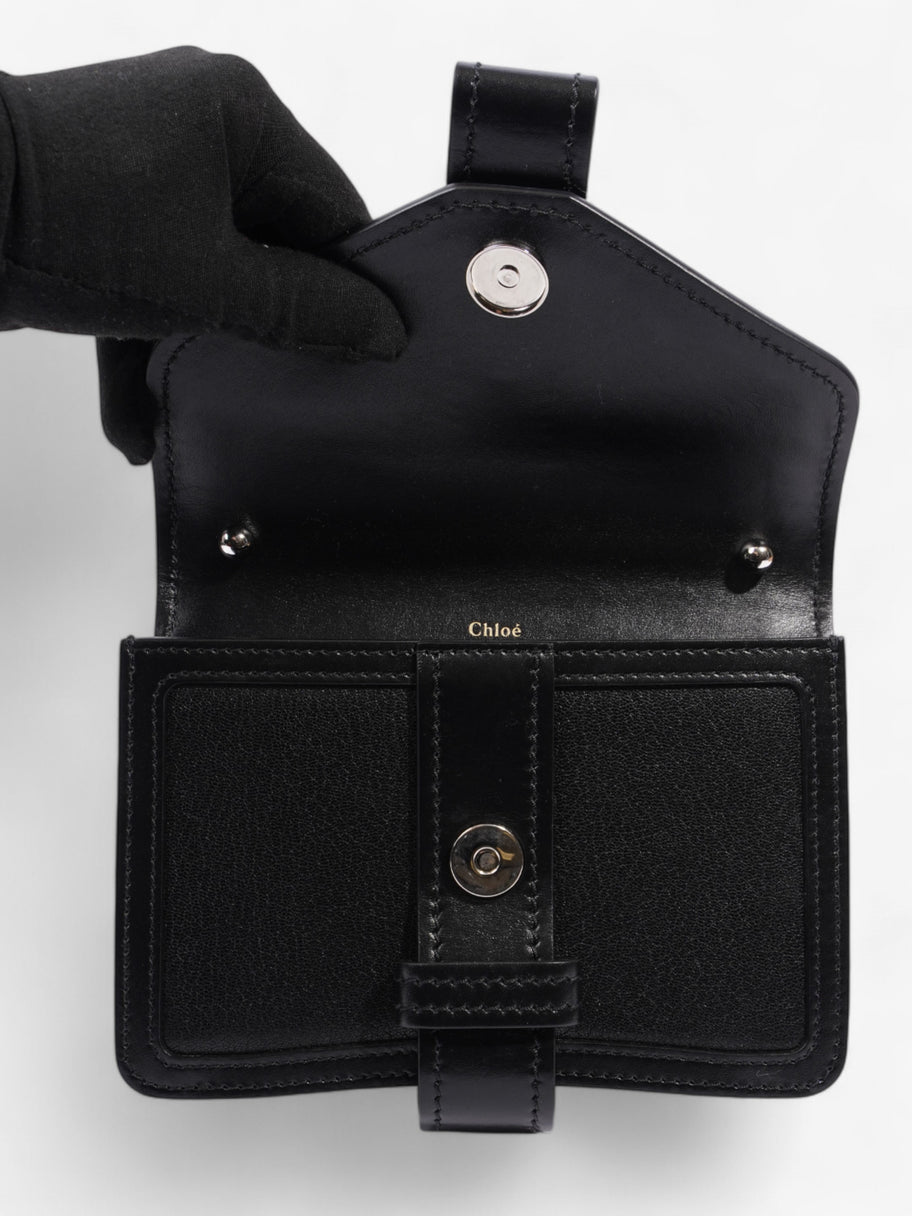 Chloe Aby Chain Black Goatskin Leather Mini Image 8