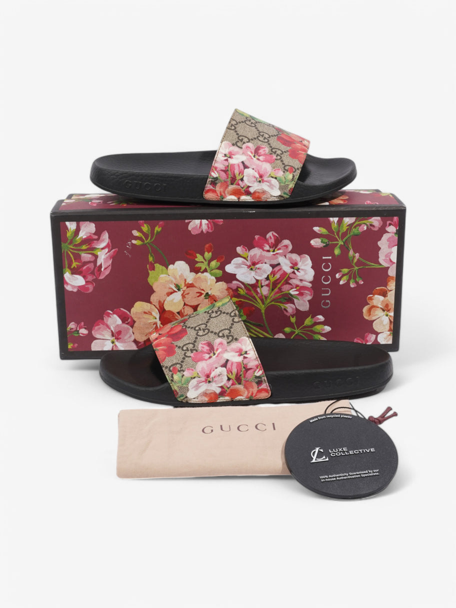 Gucci Supreme Floral Slides Beige  / Floral Coated Canvas EU 38 UK 5 Image 10
