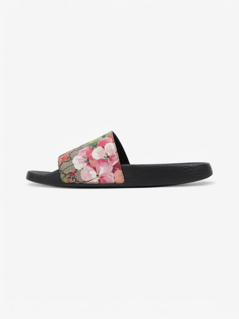 Gucci Supreme Floral Slides Beige  / Floral Coated Canvas EU 38 UK 5 Image 3