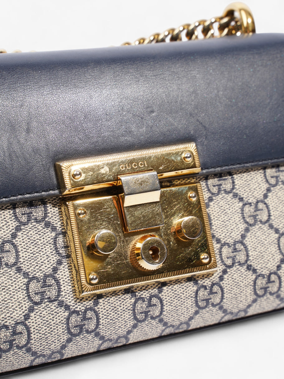 Gucci Padlock GG Supreme / Navy Blue Canvas Small Image 7