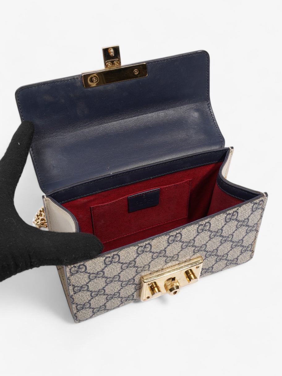 Gucci Padlock GG Supreme / Navy Blue Canvas Small Image 9
