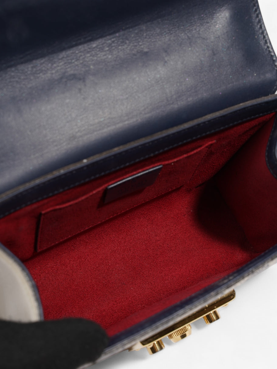 Gucci Padlock GG Supreme / Navy Blue Canvas Small Image 10