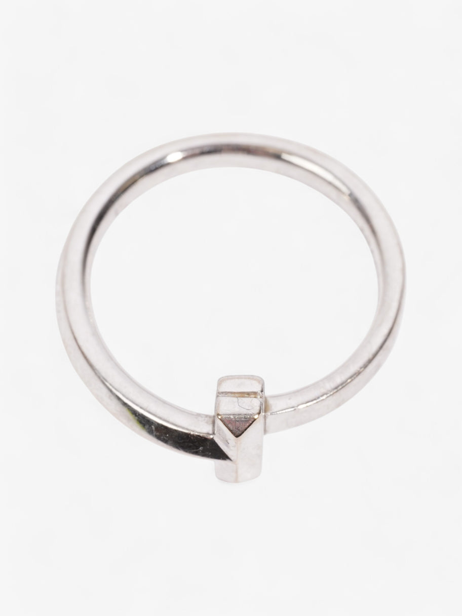 Tiffany and Co T1 Ring Silver White Gold 5.5 Image 2