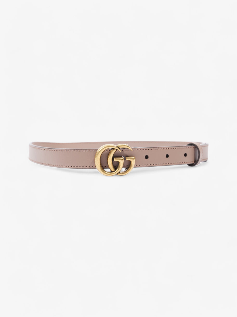 Gucci GG Marmont Thin Belt Dusty Rose / Gold Leather 70cm / 28
