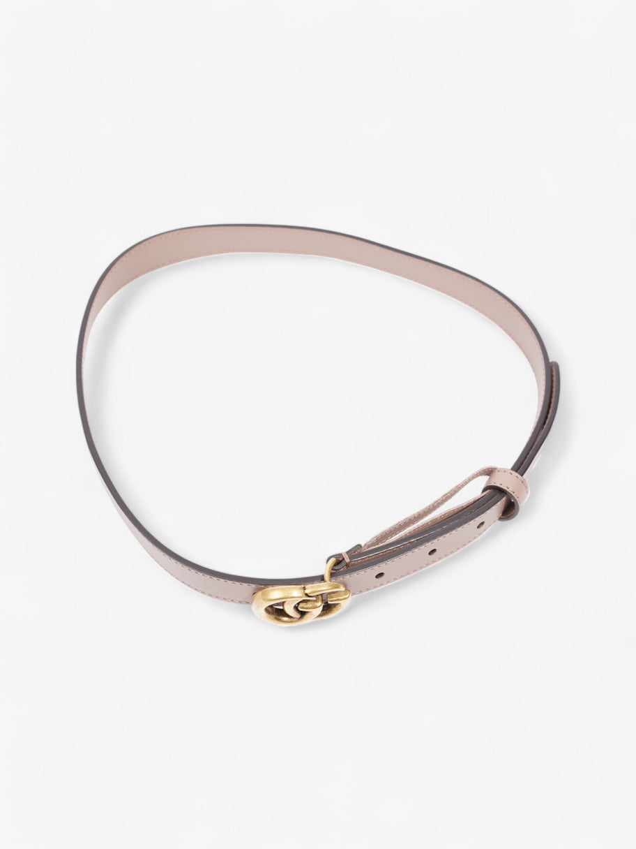 Gucci GG Marmont Thin Belt Dusty Rose / Gold Leather 70cm / 28